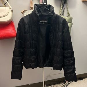 Black puffer jacket